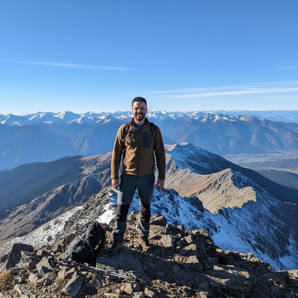 I love the peace of a mountain summit