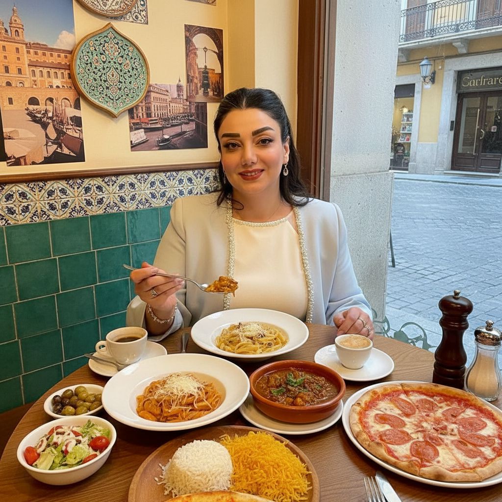 عاشق امتحان کردن غذاهای جدیدم!